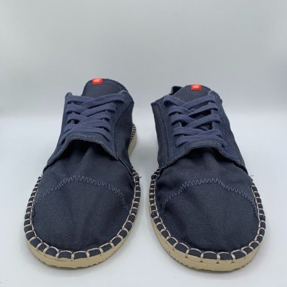 Havaianas Alpargatas Origine II Lace Up Sneakers Espadrille Size Womens 11 Blue - Picture 4 of 10